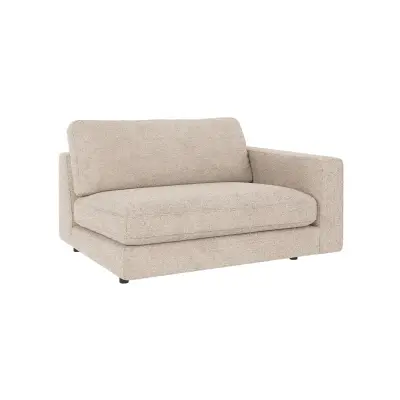 ROWICO Duncan 1,5 pers. modulfåtölj, höger - ljusgrått tyg