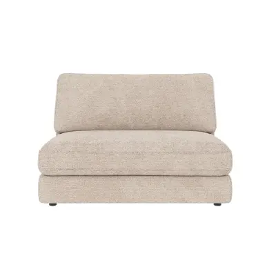 ROWICO Duncan 1,5 pers. modulfåtölj, mellan - ljusgrått tyg