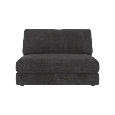 ROWICO Duncan 1,5-personers modulfåtölj, mellan - mörkgrått tyg