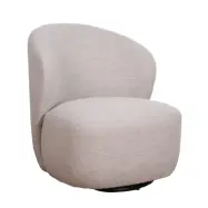 ROWICO Roselawn snurrstol - ljust beige tyg