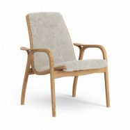 Swedese Laminett fåtölj oljad ek/fårskinn Moonlight (beige)