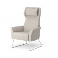 Swedese Select fåtölj tyg steelcut trio 3 205 beige, krommedar