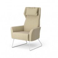 Swedese Select fåtölj tyg steelcut trio 3 236 beige, krommedar