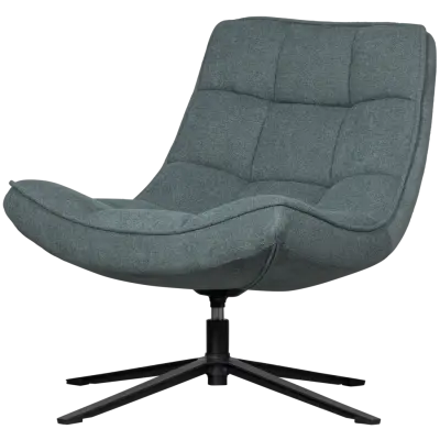 TRÄ MAUDI SWIVEL FÅTÖL BLÅ STEN