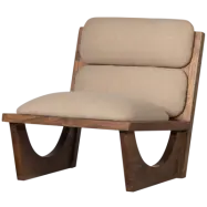 TRÄFÅTÖLJ I BOULÉ/NATURLIGT TRÄ