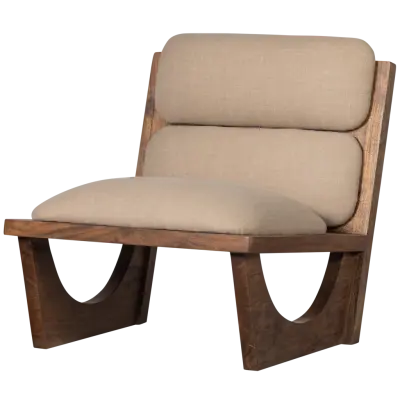 TRÄFÅTÖLJ I BOULÉ/NATURLIGT TRÄ