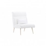 VENTURE DESIGN Bloom Enkelsoffa - Whitewash / White Teddy