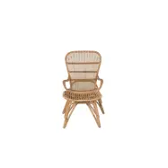 VENTURE HOME Ella loungestol - rotting / Offwhite dyna. inkl. fotpall