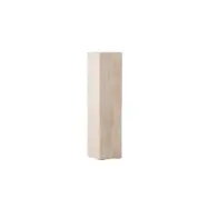 VIND COLLECTION Ramsvik sidobord, fyrkantigt - beige MDF med travertinlook (23x23xH:95)
