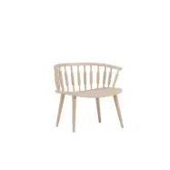 VIND KOLLEKTION Tjärnö fåtölj, m. armstöd - vitkalkat gummiträ