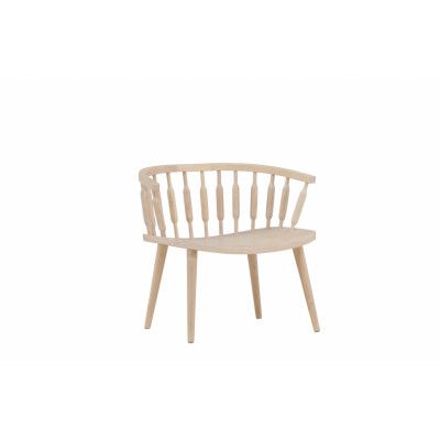 VIND KOLLEKTION Tjärnö fåtölj, m. armstöd - vitkalkat gummiträ