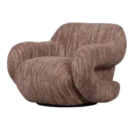 WOOOD FOLKE FÅTÖLJ CHENILLE GAMMEL ROSA MELANGE