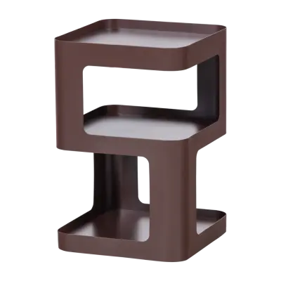 WOOOD Riv sidobord, med 2 fack - lila/brunt järn (35x35)