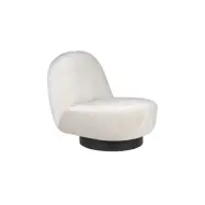 ZUIVER Eden snurrstol -äkta polyester och svart stål