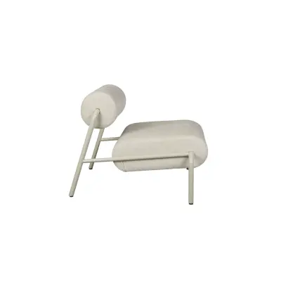 ZUIVER Loungefåtölj Lekima Off-White