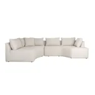 ZUIVER Prosper modulsoffa, vänster - beige polyester