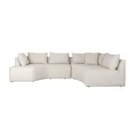 ZUIVER Prosper modulsoffa, höger - beige polyester