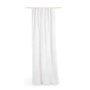 KAVE HOME Marja gardin - vit bomull och linne (140x270)