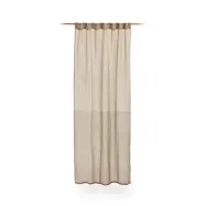 KAVE HOME Melba gardin - linne med gr&aring; naturr&auml;nder