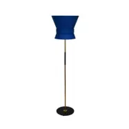 Örsjö Belysning Golvlampa Bow Rå mässing - Large Midnight Blue