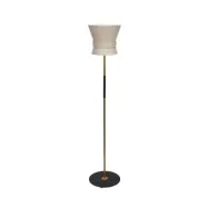 Örsjö Belysning Golvlampa Bow Rå mässing - Small Cream White