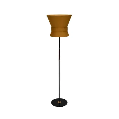Örsjö Belysning Golvlampa Bow Svart - Large Yellow Ochre