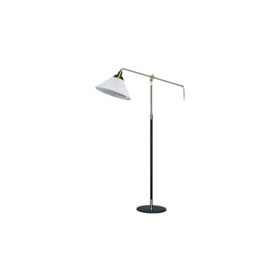 349 golvlampa, svart/mässing