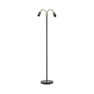 Amy Golvfot Flex2, Svart/Mässing 150cm