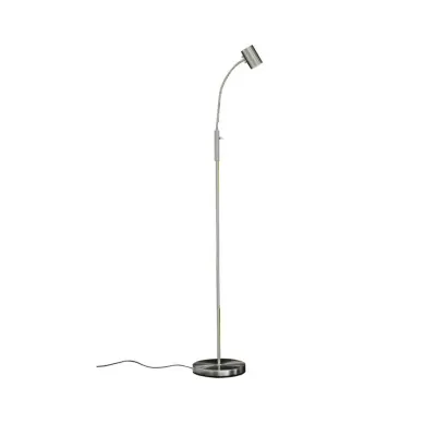 Aneta HUGIN golvlampa, stål GU10