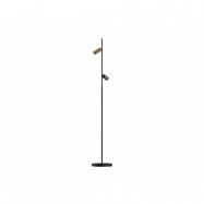 Antidark - Decor F2 LED Golvlampa Double Dim. Svart/Mässing