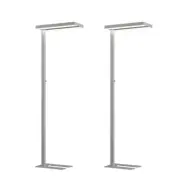Arcchio - Logan Basic LED-golvlampa silver 2-pack 6000 lm
