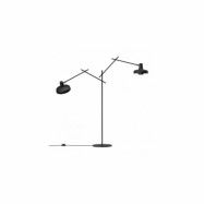 Arigato golvlampa double, svart