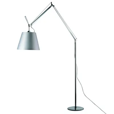 Artemide - Tolomeo Mega Golvlampa Ø420 Grå Satin/Svart