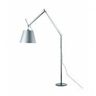 Artemide - Tolomeo Mega Golvlampa m/Dimmer Ø420 Grå Satin/Alu