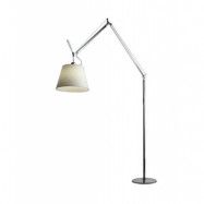 Artemide - Tolomeo Mega Golvlampa m/Dimmer Ø420 Pergament/Svart