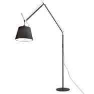 Artemide - Tolomeo Mega Golvlampa m/Dimmer Ø420 Svart Satin/Svart