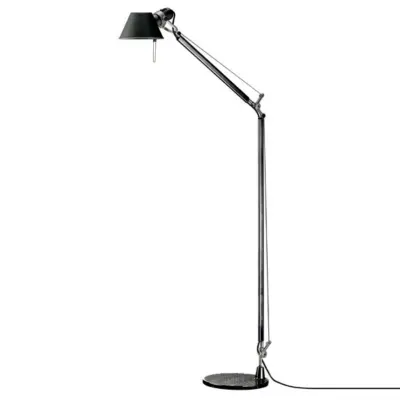 Artemide - Tolomeo Reading Golvlampa Svart m/Alu Fot