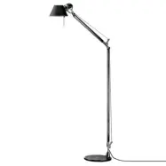 Artemide - Tolomeo Reading Golvlampa Svart m/Svart Fot