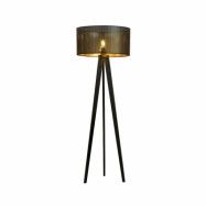 ASTON LP1 Golvlampa, Svart/Svart/Guld