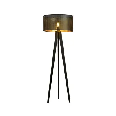 ASTON LP1 Golvlampa, Svart/Svart/Guld