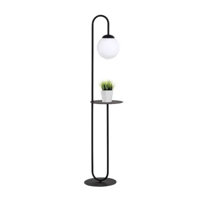 BARI LP1 Golvlampa, Svart/Vit