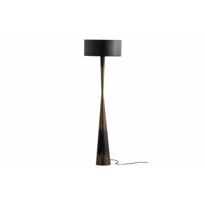 WOOOD Collection golvlampa - antik mässing och svart järn (H:151)