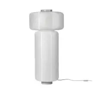 BROSTE William golvlampa - vitt rispapper