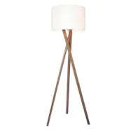 By Rydéns - Vega Golvlampa Valnöt/Vit