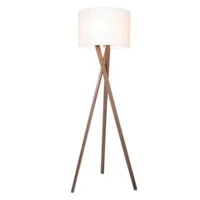 By Rydéns - Vega Golvlampa Valnöt/Vit