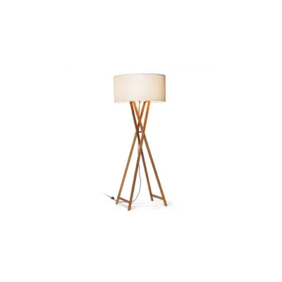 Cala P165 Golvlampa, ek/pärlvit