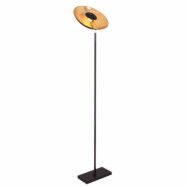 Captain Uplight golvlampa, sandsvart/guld 171cm