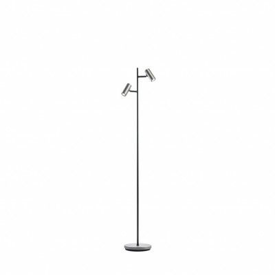 Cato 2 golvlampa LED, oxidgrå 130cm