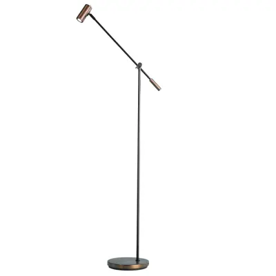 Cato golvlampa LED, oxid 133,9cm