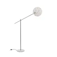 Chanpen M golvlampa, järn/vit, H 170 cm - Forestier - Vardagsrum - Design - Med en ljuskälla